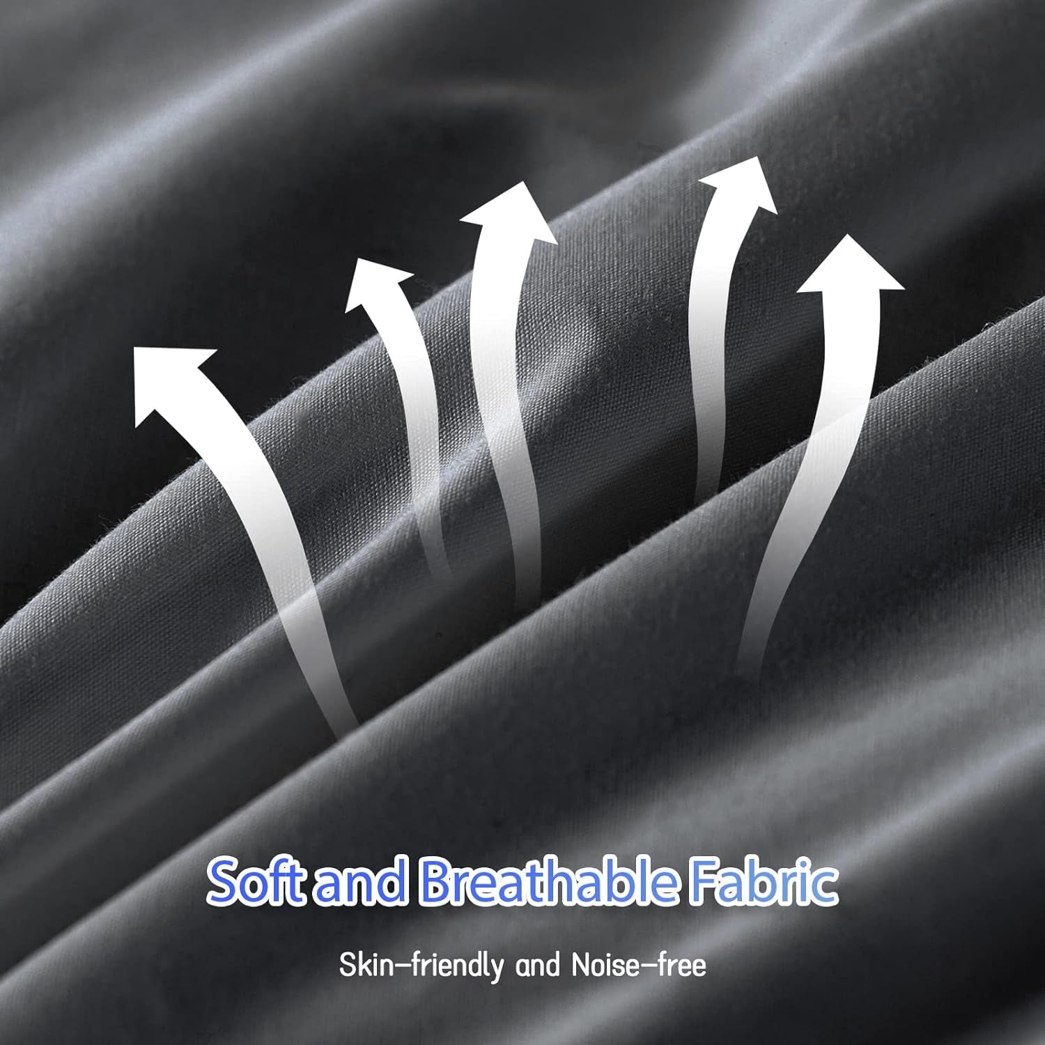 Twin Comforter Duvet Insert - All Season Dark Grey Comforters Twin Size - Quilted down Alternative Bedding Comforter with Corner Tabs - Winter Summer Fluffy Soft - Machine Washable
